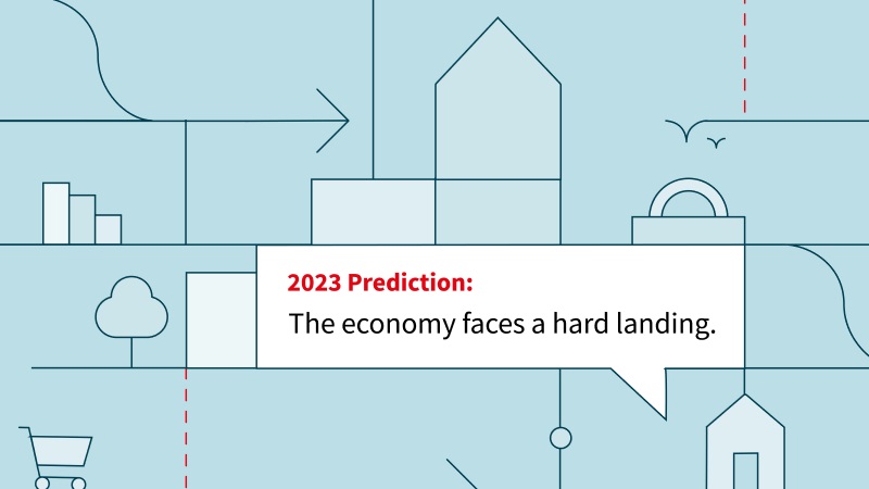 Infographic showing economy downfall