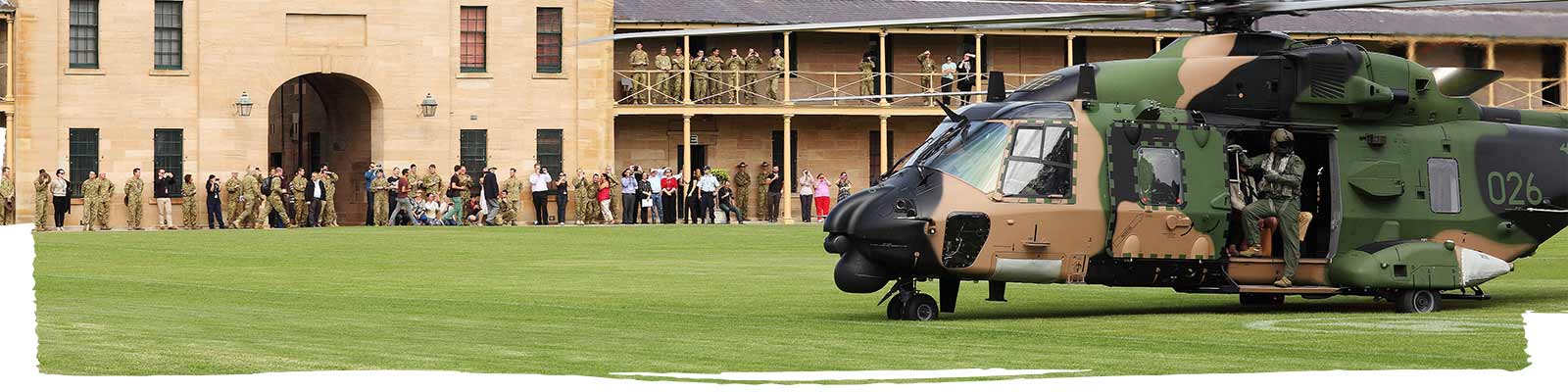 Helicopter at Defence base