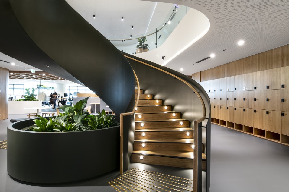 Staircase in workplace