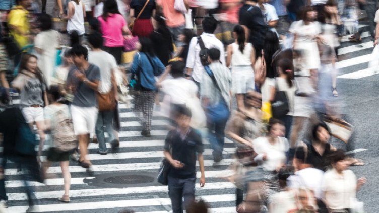 33285867 - tokyo crowd