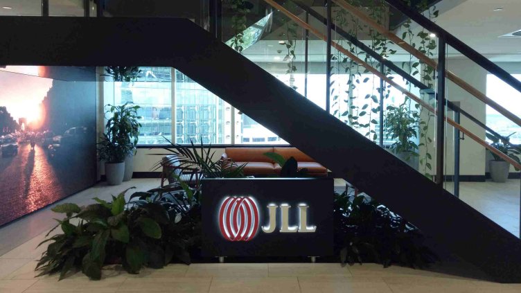 View of JLL office brisbane waiting hall area