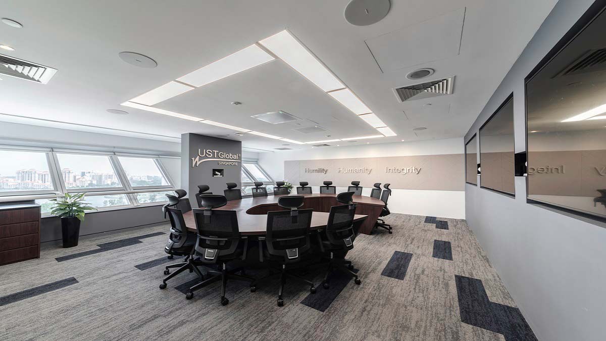 View of UST global singapore office meeting room