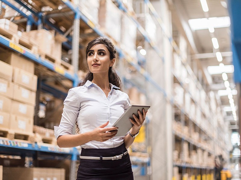 Women at warehouse