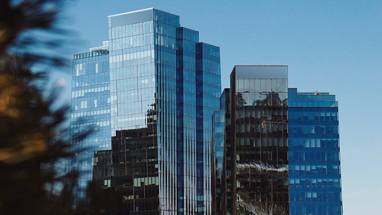 Modern office building , downtown of saskatoon